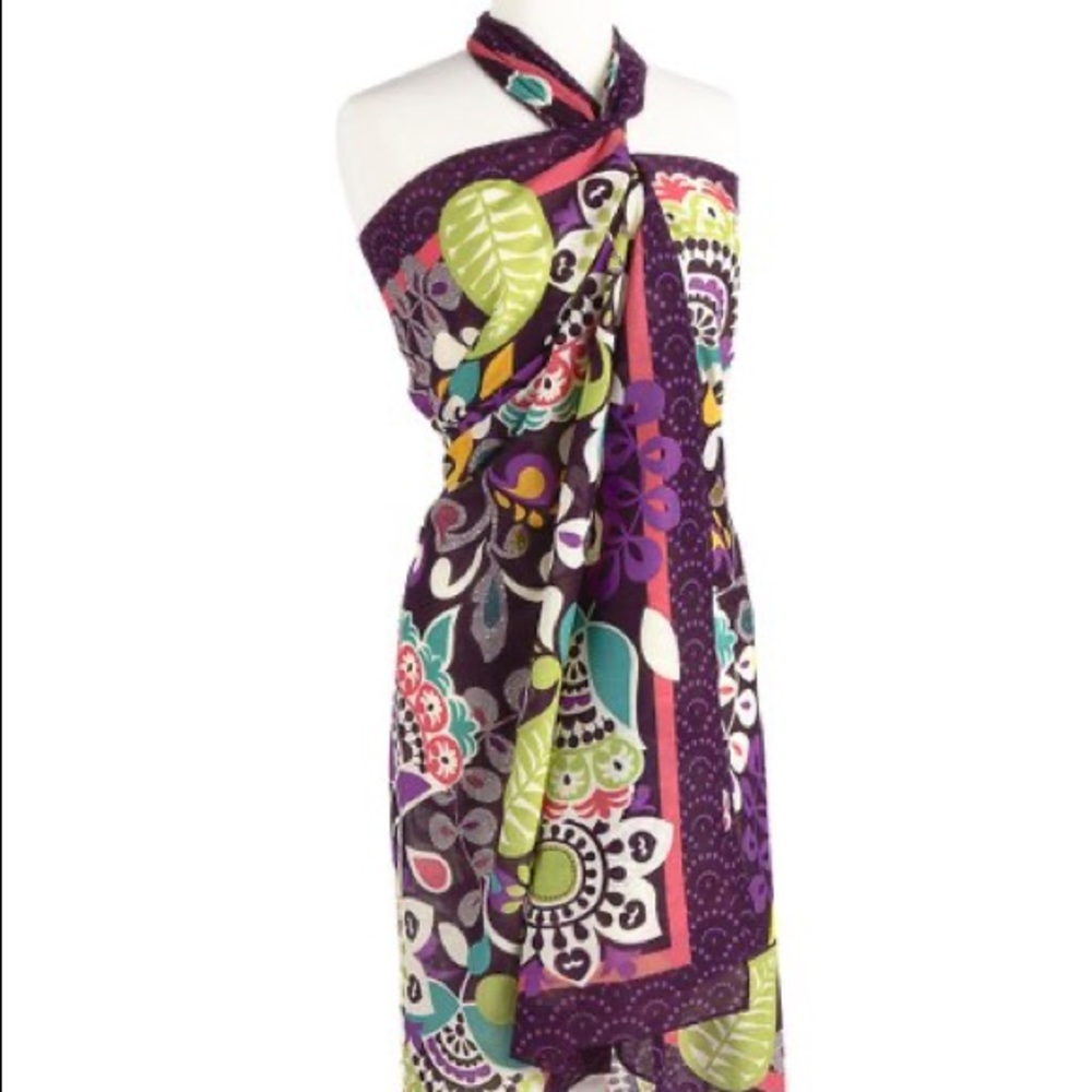 EUC plum crazy swim coverup